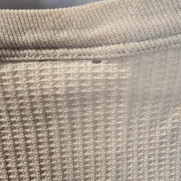 Grateful Dead Thermal Long Sleeve Shirt Off White Medium-Large Dancing Skeletons - Picture 8 of 8